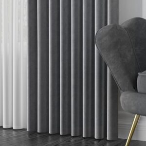 VELVET kangas, kõrgus 300cm, värv 070 tumehall