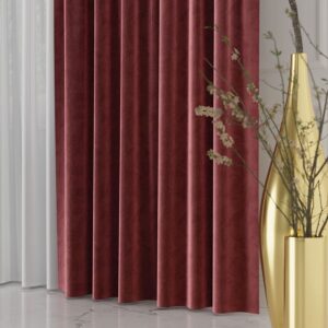 VELVET kangas, kõrgus 300cm, värv 046 veinipunane