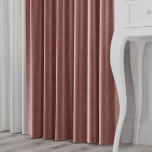 VELVET kangas, kõrgus 300cm, värv 034 tume roosa pulber