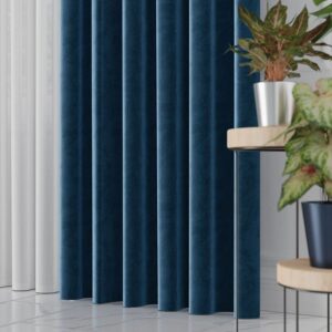 VELVET kangas, kõrgus 300cm, värv 108 tumesinine