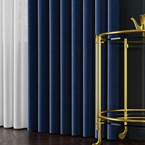 VELVET kangas, kõrgus 300cm, värv 109 tumesinine