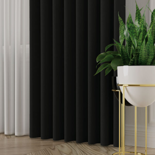 ALUNA kangas, kõrgus 300 cm, värv 017 must - Image 3