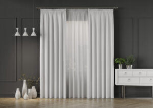 GRETA Blackout kangas, kõrgus 320 cm, värv 001 helehall