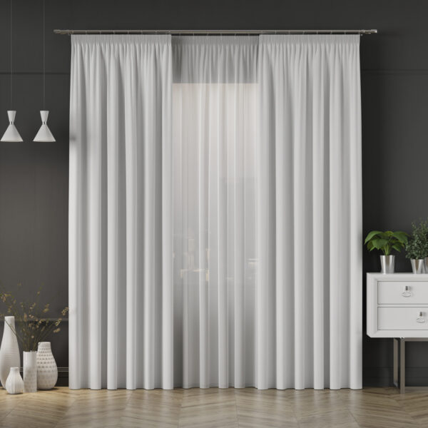 GRETA Blackout kangas, kõrgus 320 cm, värv 001 helehall