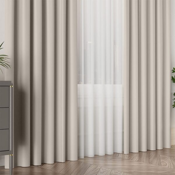 GRETA Blackout kangas, kõrgus 320 cm, värv 002 hele hallikasbeež - Image 3