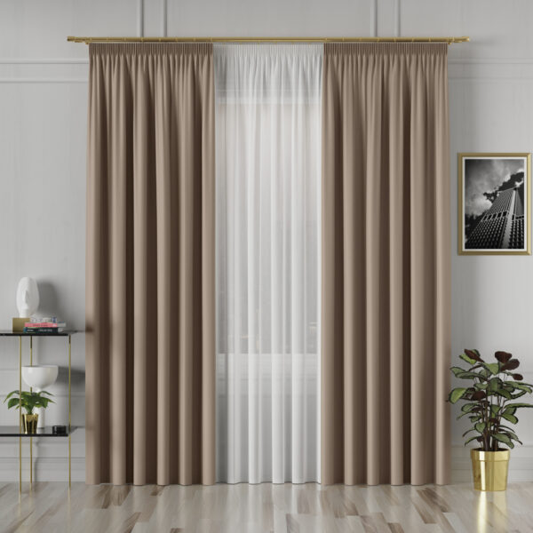 GRETA Blackout kangas, kõrgus 320 cm, värv 007 helepruun - Image 2