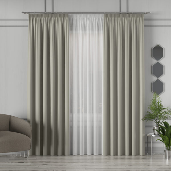 GRETA Blackout kangas, kõrgus 320 cm, värv 010 hallikasbeež - Image 2