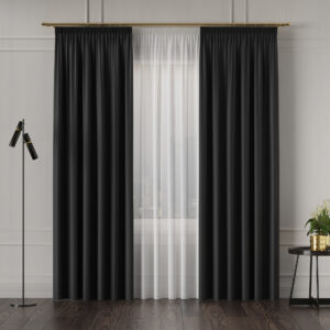 GRETA Blackout kangas, kõrgus 320 cm, värv 015 must
