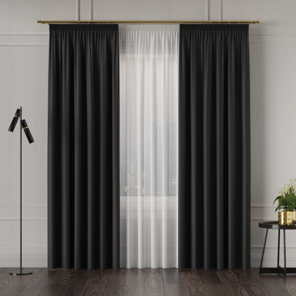 GRETA Blackout kangas, kõrgus 320 cm, värv 015 must - Image 2