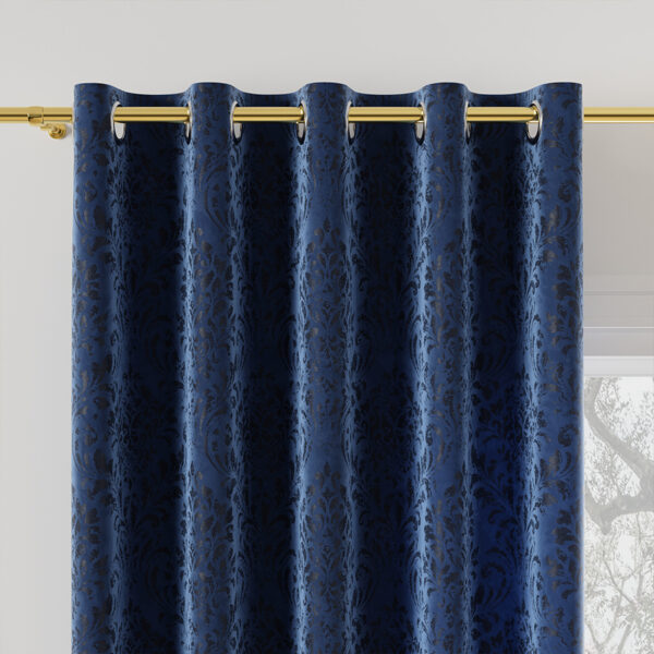 MADELINE kangas trükimustriga, kõrgus 300 cm, värv 019 tumesinine - Image 3