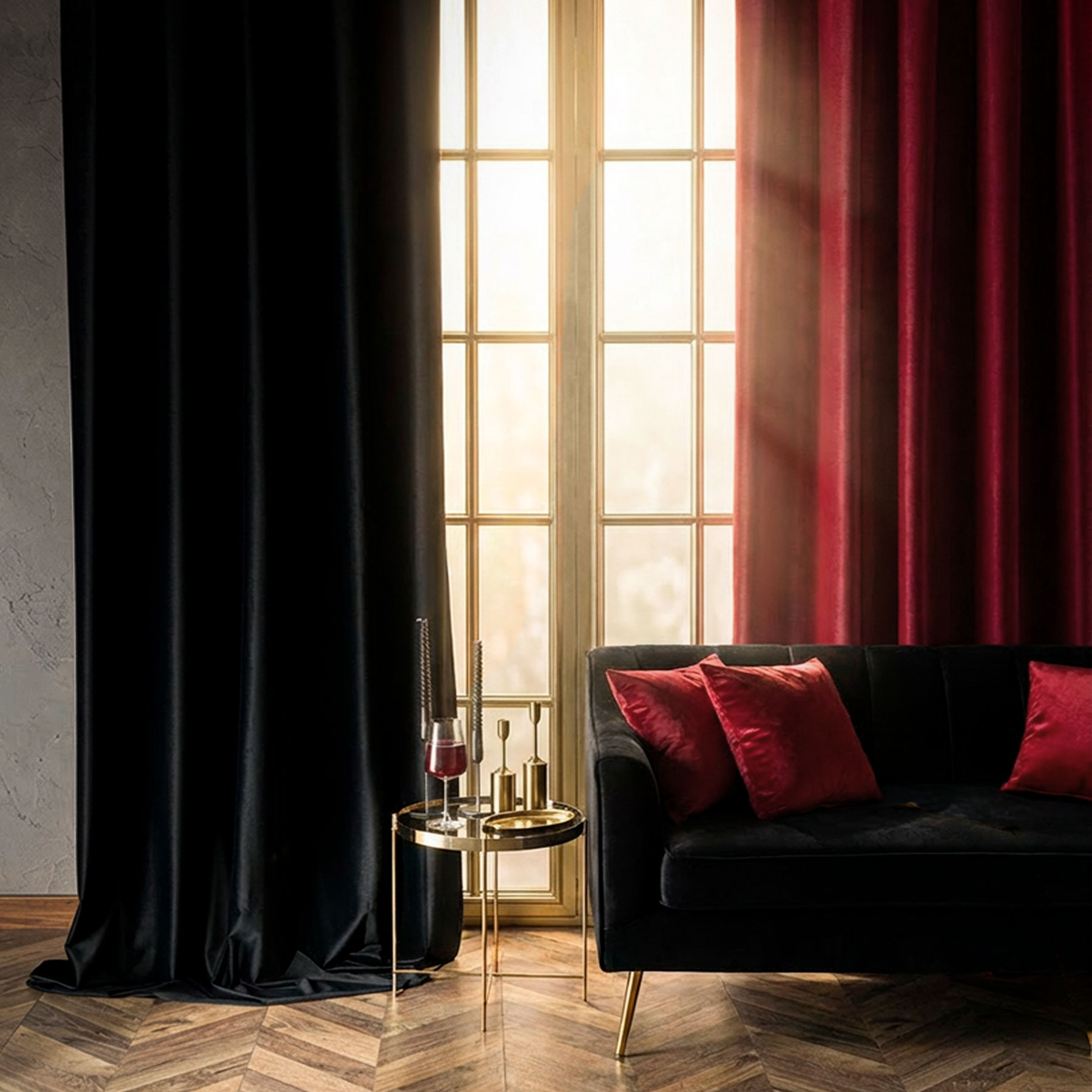 MATT VELVET poolpimendav kangas, kõrgus 320 cm, värv 052 must - Image 4