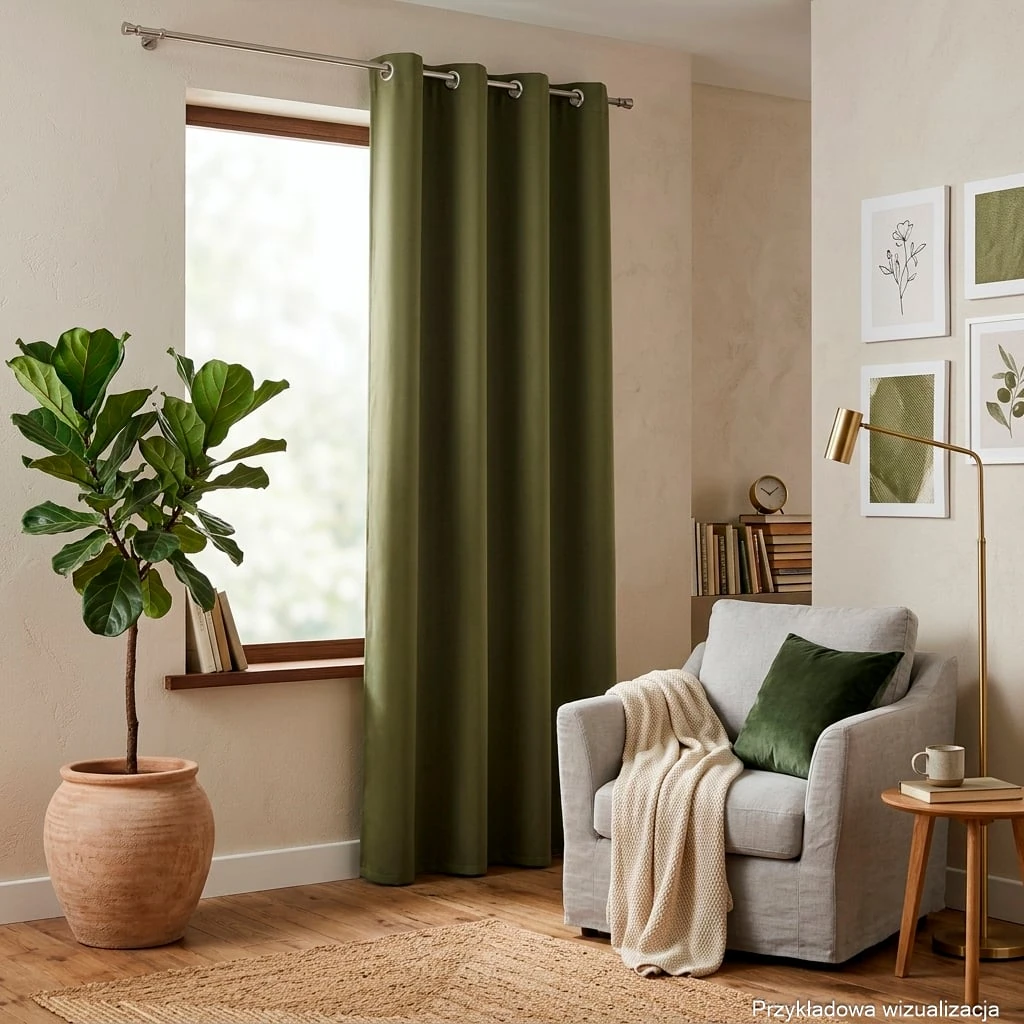 DONA pimendav kardinakangas, kõrgus 280 cm, värv 622 rohekashall - Pilt 3