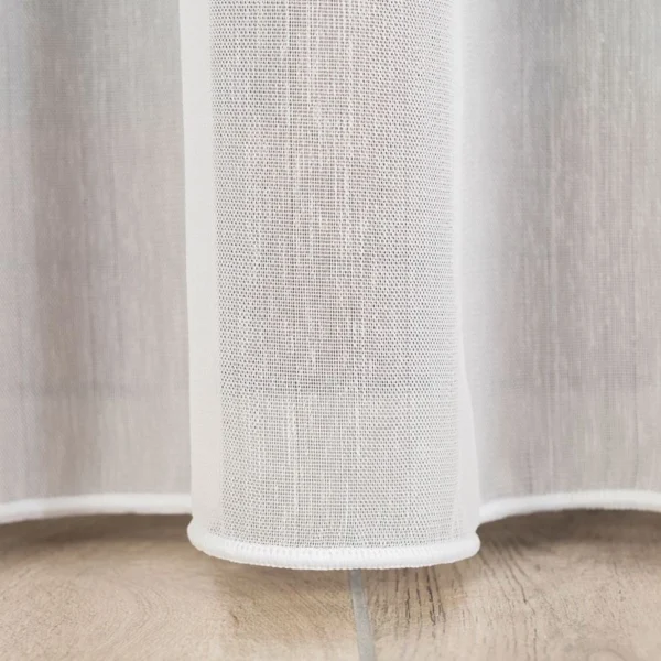 Päevakardin (tüll) raskusnööriga, kõrgus 300 cm, värv 004 valge läikiva niidiga