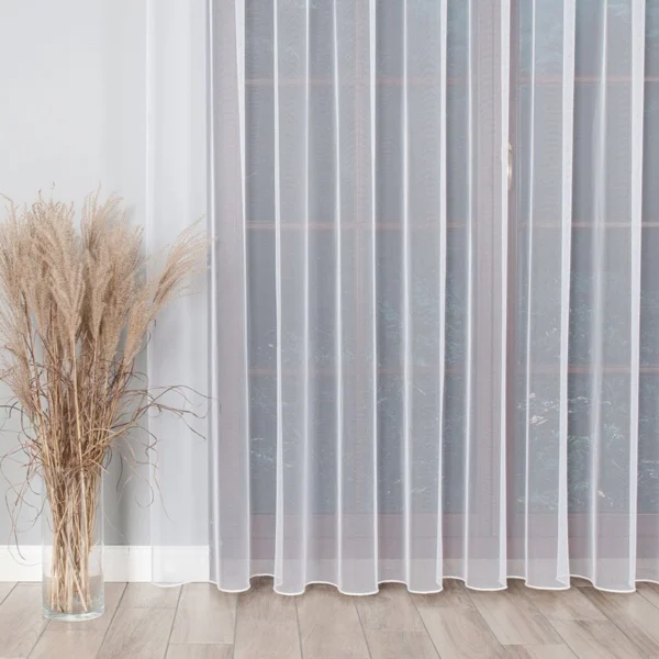 Päevakardin (tüll) raskusnööriga, kõrgus 320 cm, värv 001 valge