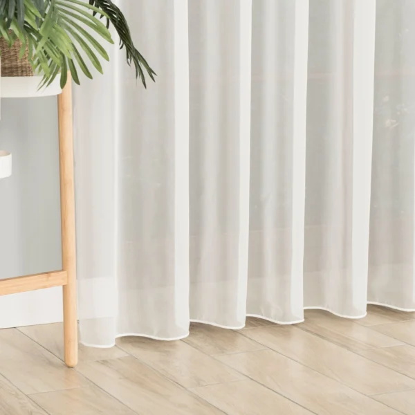 Päevakardin (tüll) raskusnööriga, kõrgus 300 cm, värv 010 valge