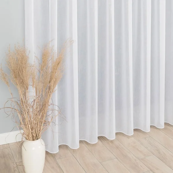 Päevakardin (tüll) raskusnööriga, kõrgus 300 cm, värv 001 valge