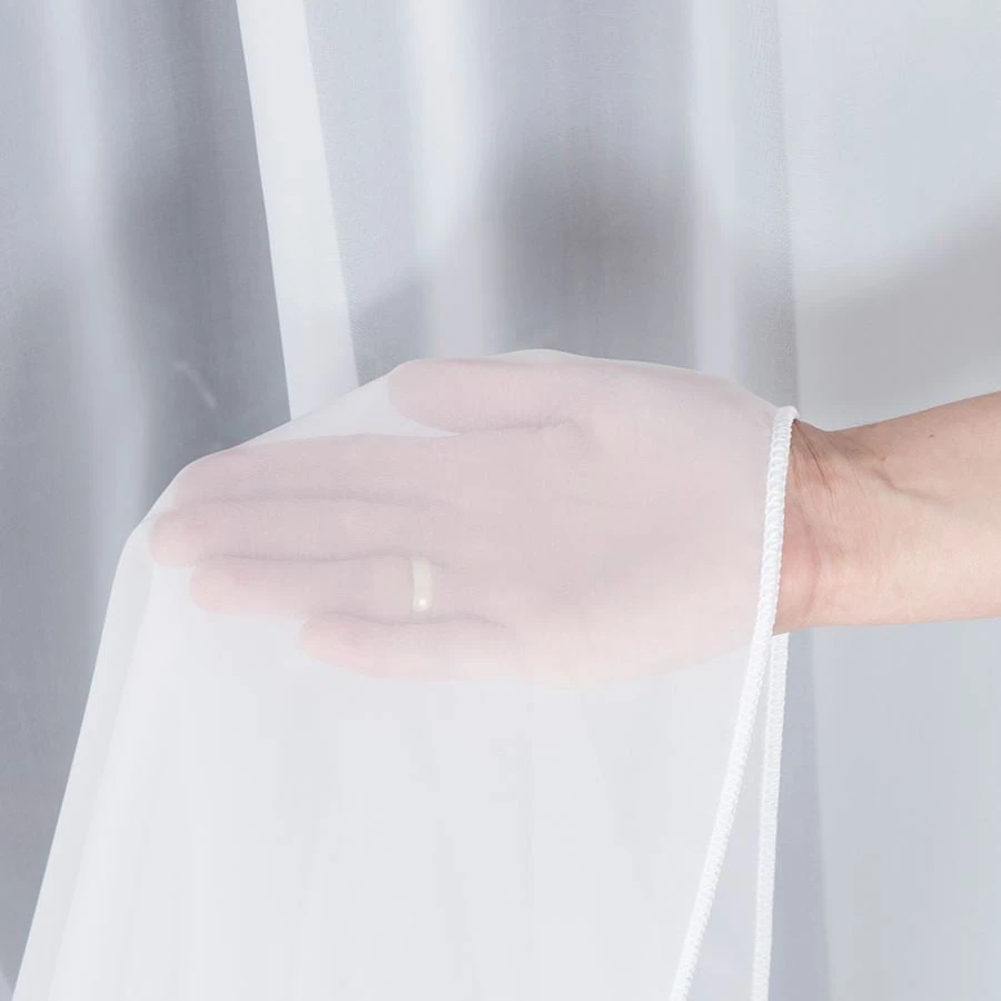 Päevakardin (tüll) raskusnööriga, kõrgus 305 cm, värv 001 valge - Pilt 5
